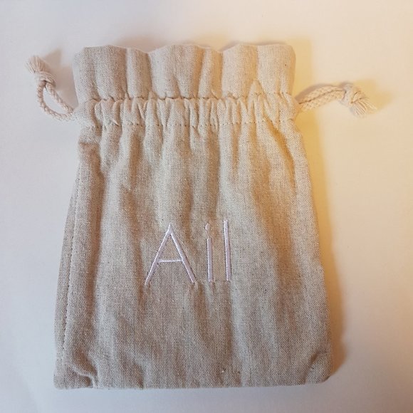 Garlic Storage Bag Lined Draw String Zippered Garlic Ail Storage Bag Cotton Poly - Picture 10 of 11